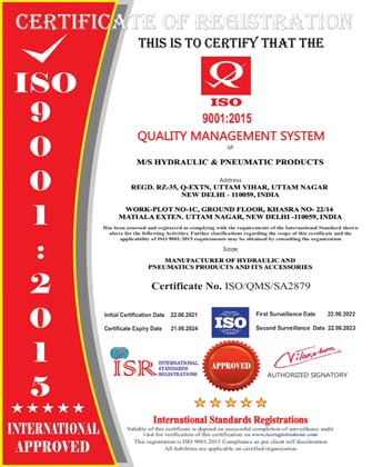 HPP ISO Certificate